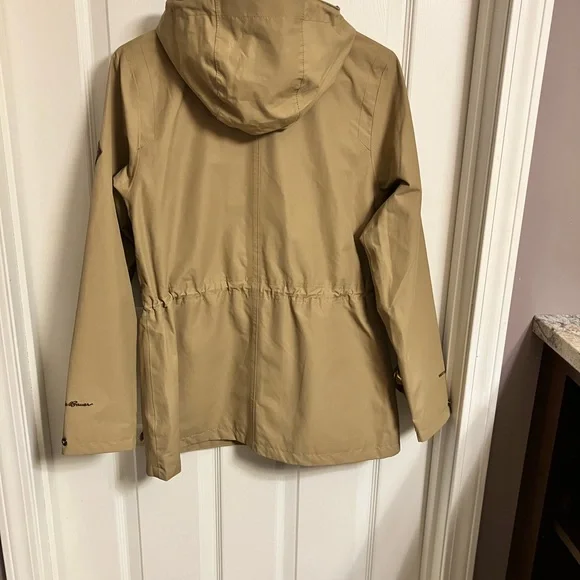 Eddie Bauer | Like New Charly Tan Waterproof Rain Jacket Small - Picture 3 of 7